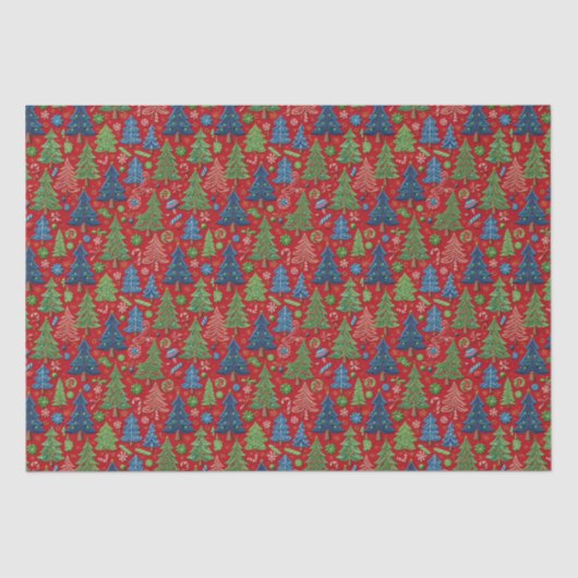 クリスマスツリー 薄葉紙 (正面)