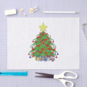 クリスマスツリー 薄葉紙 (クラフト)