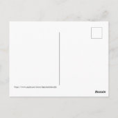 クリスマスツリー、装飾灯 ポストカード (裏面)