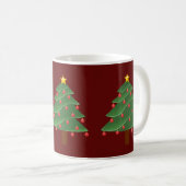 クリスマスツリー 赤いクラシックマグ コーヒーマグカップ (正面右)