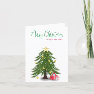 クリスマスツリー（赤いプレゼント） シーズンカード