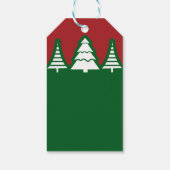 クリスマスツリー 赤と緑のクリスマス ギフトタグ (裏面)