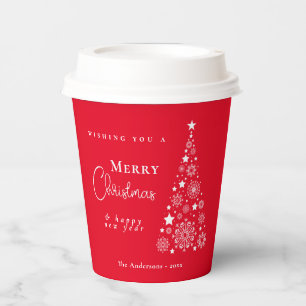 クリスマスツリー 赤 紙コップ