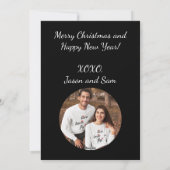 クリスマスツリー,軍隊航空機,ミニマリスト シーズンカード (裏面)