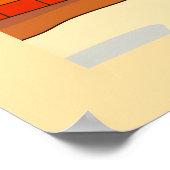 クリスマスツリー 輝く カートゥーンカラー ポスター (角)