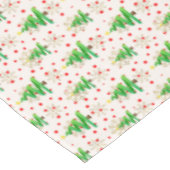 クリスマスツリー&金ゴールド雪 テーブルクロス (アングル)