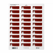 クリスマスツリー、雪だるまスペルラベル ラベル (フルシート)