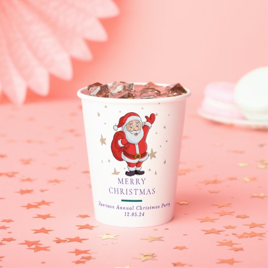 クリスマスツリー 雪だるま クリスマスパーティー 私 紙コップ (インサイチュ)