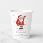 クリスマスツリー 雪だるま クリスマスパーティー 私 紙コップ (正面)