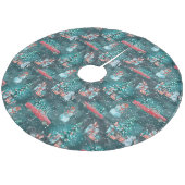 クリスマスツリー、雪だるま、バンニー、トラック フリース ツリースカート (アングル)