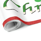 クリスマスツリー&雪だるま- ラッピングペーパー (ロールコーナー)