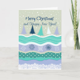 クリスマスツリー 雪の結晶 レース クリスマス&新年 シーズンカード