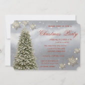 クリスマスツリー 雪の結晶, 企業 クリスマスパーティー 招待状 (正面)