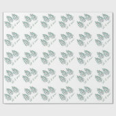 クリスマスツリー – 雪を降らせる ラッピングペーパー (フラット)