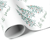 クリスマスツリー – 雪を降らせる ラッピングペーパー (ロールコーナー)