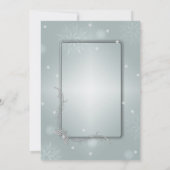 クリスマスツリー，雪企業の片クリスマスパーティー 招待状 (裏面)