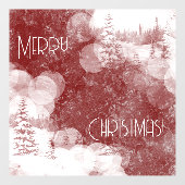 クリスマスツリー 雪景色 ウィンドウサイン (シート)