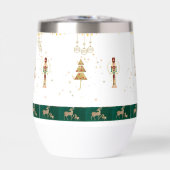 クリスマスツリー、雪、鹿の包装紙 (正面)