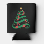 クリスマスツリー 音符 星 クリスマスのメロディー 缶クーラー (正面)