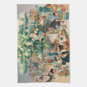 クリスマスツリー(1902)キッチンタオル キッチンタオル (縦)