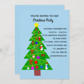 クリスマスツリー#1-2招待状カード セーブザデート (正面/裏面)