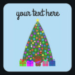 クリスマスツリー#3シール スクエアシール<br><div class="desc">クリスマスツリー#3</div>