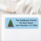 クリスマスツリー#3差出人住所ラベル ラベル (インサイチュ)