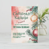 クリスマスツリー I クリスマス カラオケパーティー 招待状 (スタンド正面)