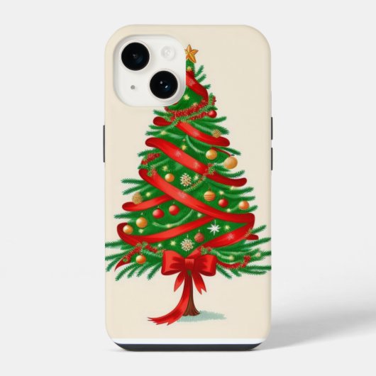 クリスマスツリー iPhoneケース (裏面)