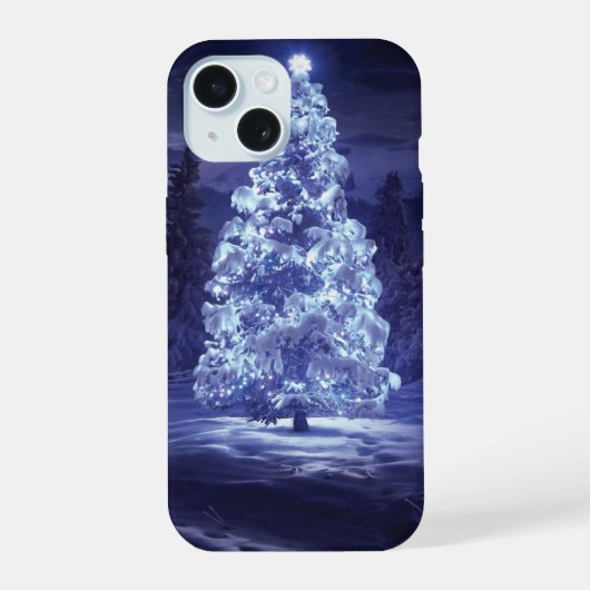 クリスマスツリー iPhone 15ケース (裏面)
