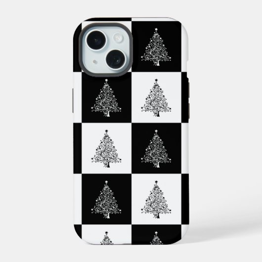クリスマスツリー iPhone 15ケース (裏面)