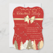 クリスマスツリー、Red Companyクリスマス・パーティ 招待状 (正面)