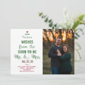 クリスマスツリー Save the Date 招待状 (スタンド正面)