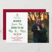 クリスマスツリー Save the Date 招待状 (正面/裏面)