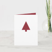 クリスマスツリー | Scandiミニマリストシンプルのブルゴーニュ シーズンカード (正面)