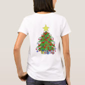 クリスマスツリー Tシャツ (裏面)