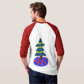 クリスマスツリー Tシャツ (裏面フル)
