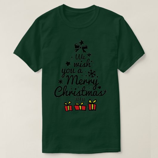 クリスマスツリー Tシャツ (デザイン正面)