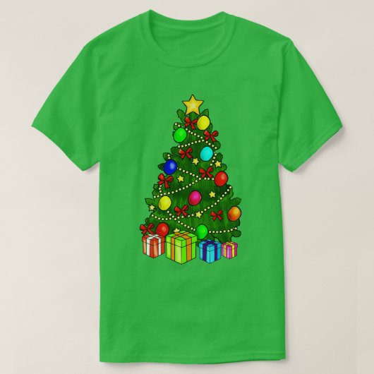 クリスマスツリー Tシャツ (デザイン正面)