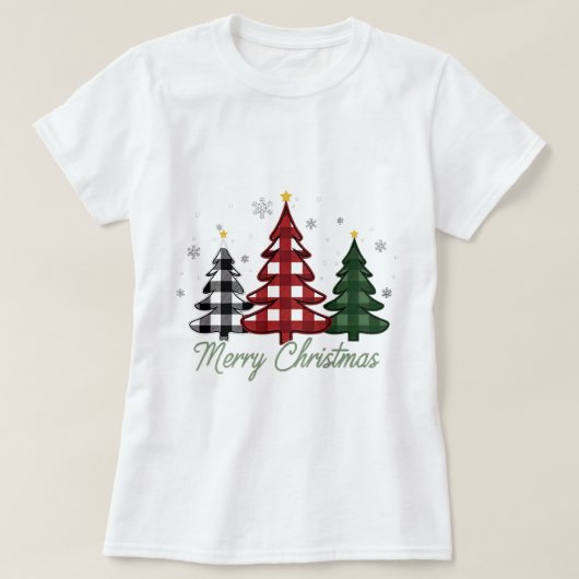 クリスマスツリー Tシャツ (デザイン正面)