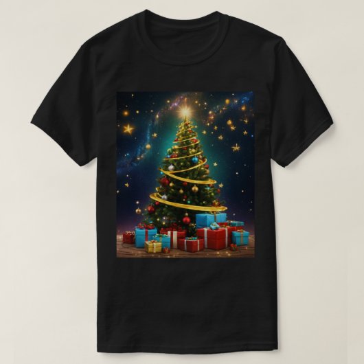 クリスマスツリー。 Tシャツ (デザイン正面)