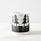 クリスマスツリー(&W) コーヒーマグカップ (中央)