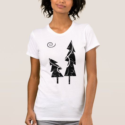クリスマスツリー(&W) Tシャツ (正面)