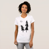 クリスマスツリー(&W) Tシャツ (正面フル)