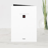 クリスマスツリーBlack 001 シーズンカード (裏面)