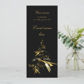 クリスマスツリーBlack 001 招待状 (スタンド正面)