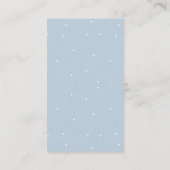 クリスマスツリーBohoブルーボーイブーブックベビー エンクロージャーカード (裏面)