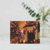 クリスマスツリーby the fire シーズンポストカード (スタンド正面)