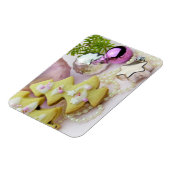 クリスマスツリーCookie,オーナメント，真珠，松 マグネット (左側)