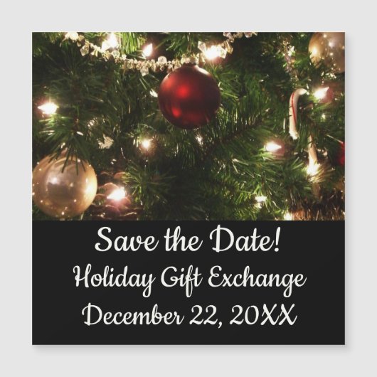 クリスマスツリーIホリデーかわいらしグリーンと赤 (正面)